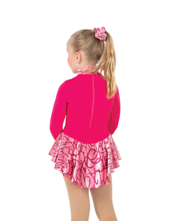 Jerry's Ready to Ship Fancy #696 Fancy Skating Dress - Deep Pink