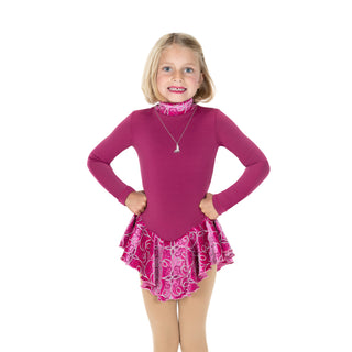 Jerry's Fancy #696 Fleece Skating Dress - Deep Pink