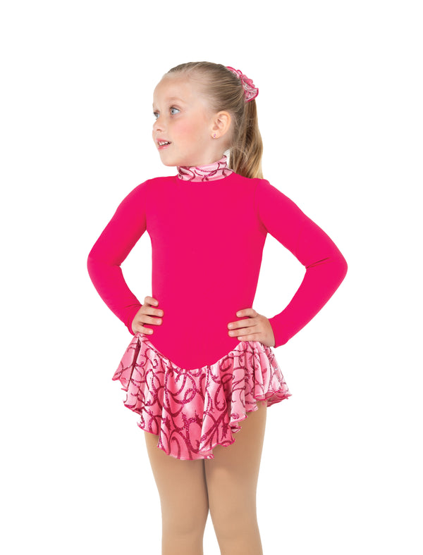 Jerry's Ready to Ship Fancy #696 Fancy Skating Dress - Deep Pink