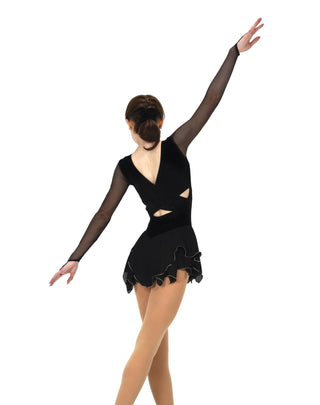 Jerry's Ready to Ship Demi-Pointe #85 Beaded Skating Dress - Black