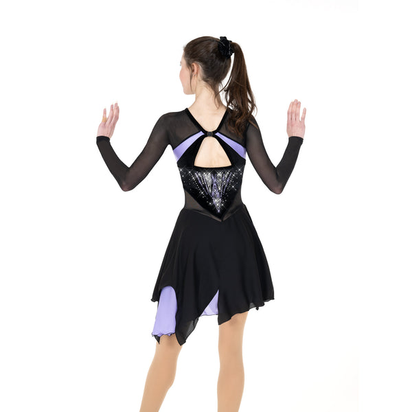 Aurora Ice Ice Deco Beaded Skating Dress - Teal/Amethyst