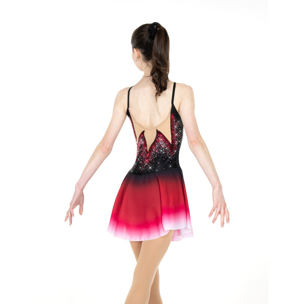 Aurora Ice Cherry Bombe Beaded Skating Dress