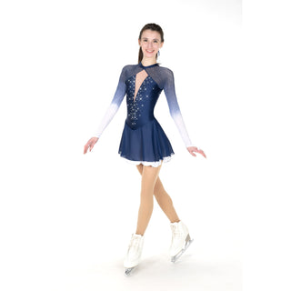 Aurora Ice Indigo Frost Beaded Skating Dress