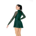Aurora Ice Emerald Essence Beaded Skating Dress