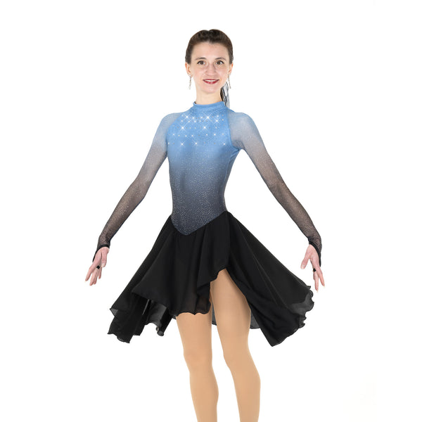 Aurora Ice Fading Waltz Beaded Dance Skating Dress