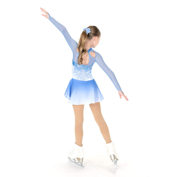 Aurora Ice Ice Loops Beaded Skating Dress - Powder Blue