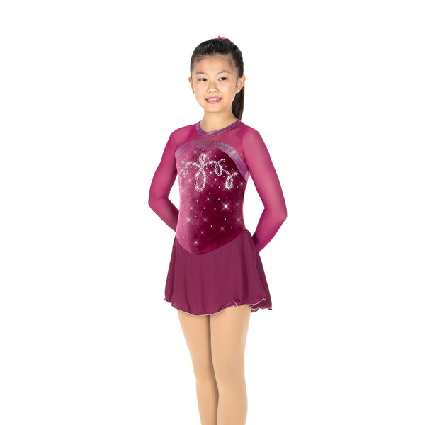 Aurora Ice Ice Loops Beaded Skating Dress - Sangria