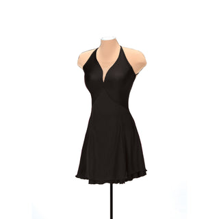 Solitaire Ready to Ship Empire Unbeaded Skating Dress - Black