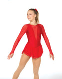 Solitaire Deep V Medium Crystals Skating Dress - 3 Colors - Northern Ice and Dance