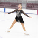 Solitaire Swoosh Skating Dress - Black