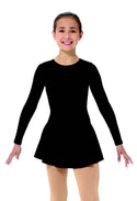 Mondor Essentials Melania Skating Dress - Black Lycra - Northern Ice and Dance