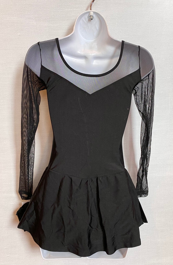 Mondor Essentials #612 Skating Dress - Black Lycra