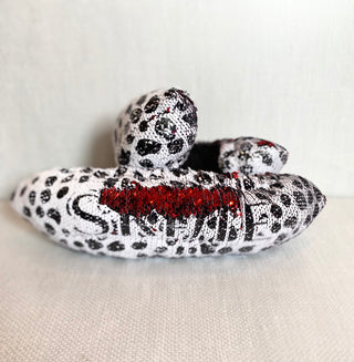 Fuzzy Soakers Ready to Ship Black & White Sequin Soakers
