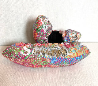 Fuzzy Soakers Ready to Rainbow Sequin Soakers