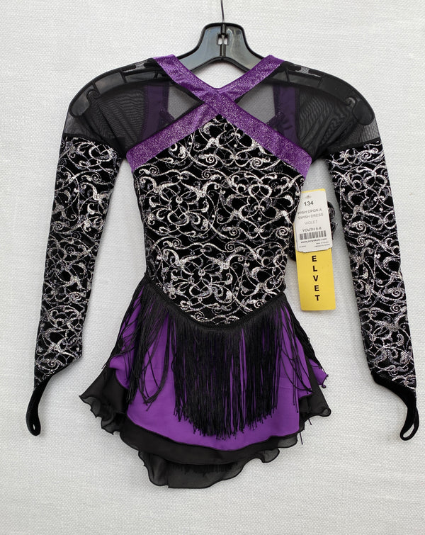 Jerry's Ready to Ship Wish Upon a Swish #134 Skating Dress - Violet