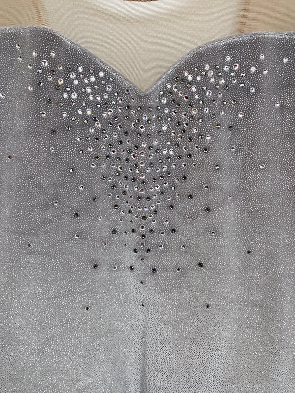 Jerry's Ready to Ship Platinum #577 Beaded Skating Dress