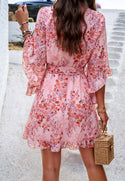 ePretty Ready to Ship Pink Wrap Dress