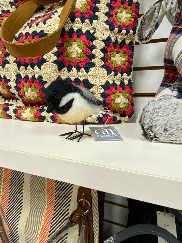 Ready to Ship Wool Chickadee