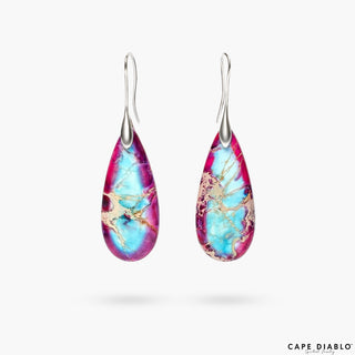 Ready to Ship Jasper Earrings - Pink