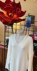 Ready to Ship Ivory Hoodie Sweater Dress - Northern Ice and Dance