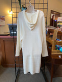 Ready to Ship Ivory Hoodie Sweater Dress - Northern Ice and Dance