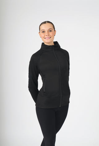 Buy black Mondor Microfiber Fleece Skating Jacket