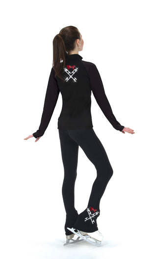 Jerry's Crossed Blades Fleece Skating Jacket - Red Bow