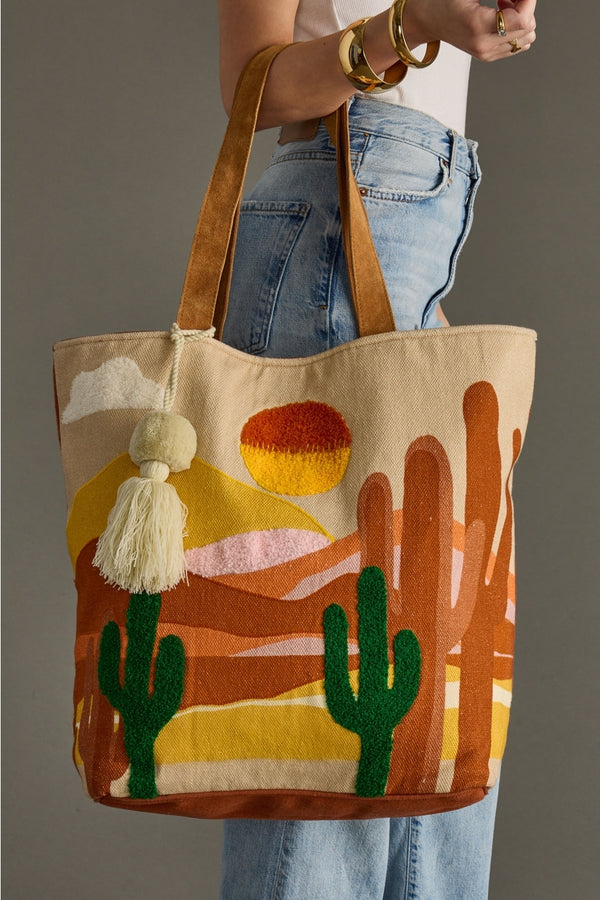 Ready to Ship Desert Scene Tote Bag - Northern Ice and Dance