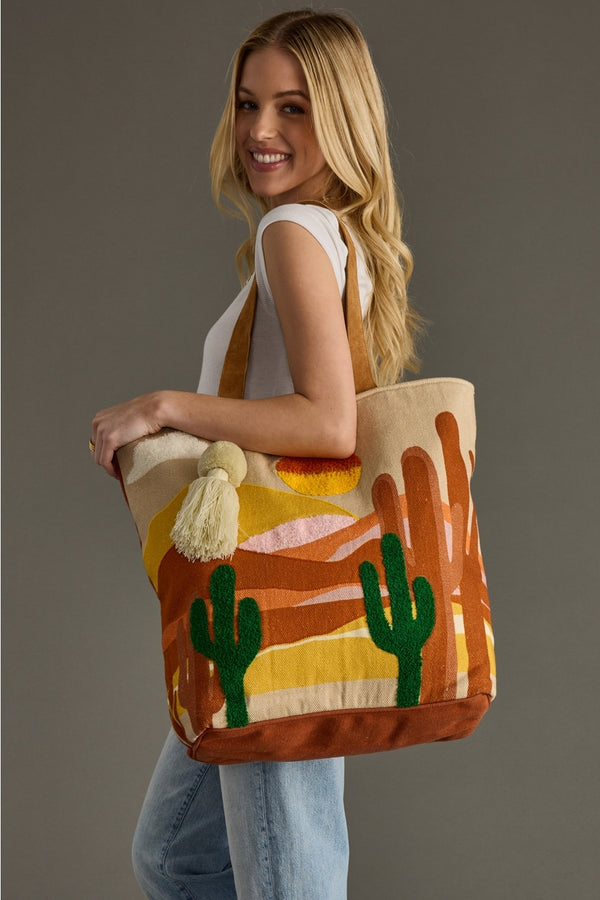 Ready to Ship Desert Scene Tote Bag - Northern Ice and Dance
