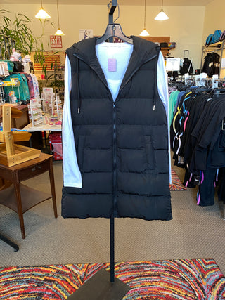 Ready to Ship Long Puffer Vest - Northern Ice and Dance