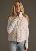 Ready to Ship Floral Puffer Vest - Northern Ice and Dance
