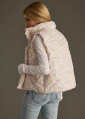 Ready to Ship Floral Puffer Vest - Northern Ice and Dance