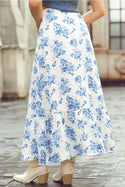 Ready to Ship Ruffle Split Skirt - Northern Ice and Dance