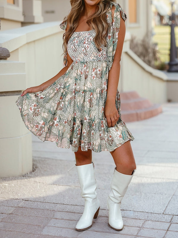 Ready to Ship Smocked Dress - Northern Ice and Dance