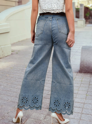 Ready to Ship Cropped Jeans - Northern Ice and Dance