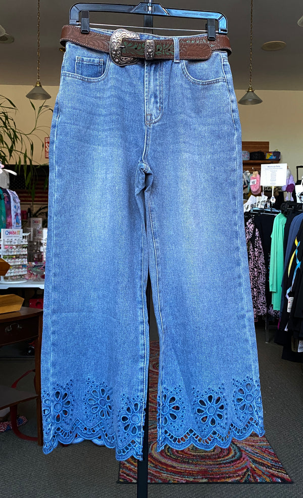 Ready to Ship Cropped Jeans - Northern Ice and Dance