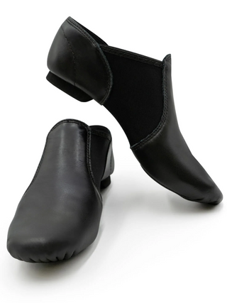 Capezio Ready to Ship Pull-on Jazz Shoes - Black - Northern Ice and Dance