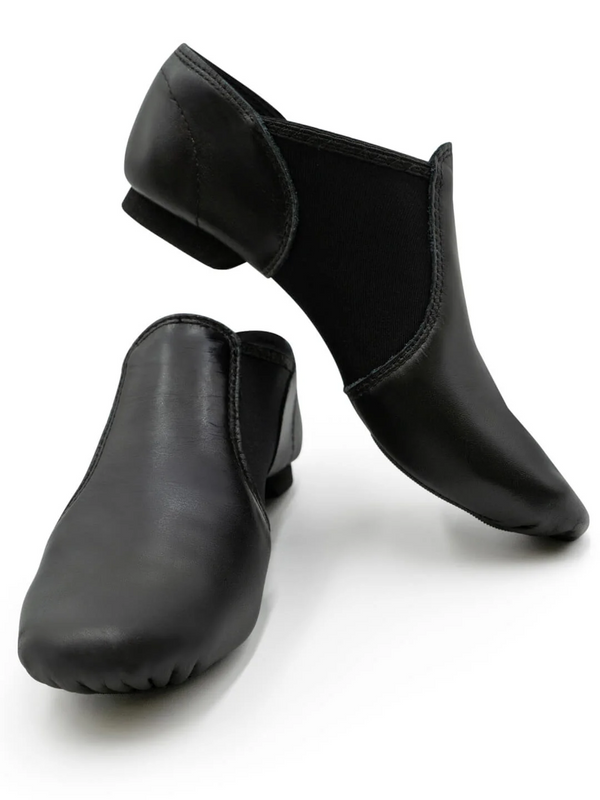 Capezio Ready to Ship Pull-on Jazz Shoes - Black - Northern Ice and Dance