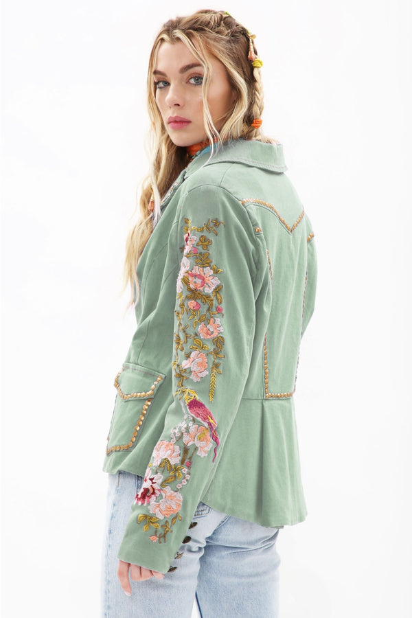 Aratta Ready to Ship Time to Shine Denim Jacket - Northern Ice and Dance