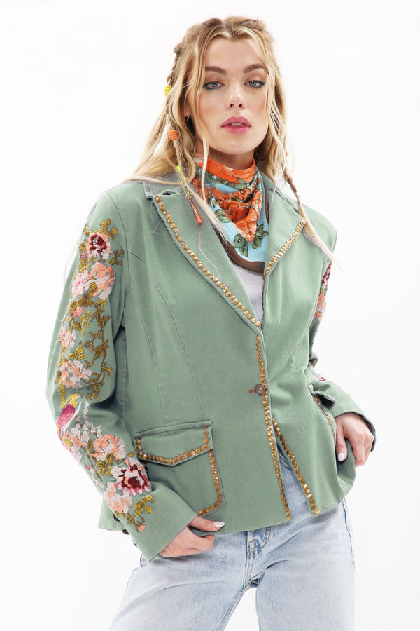 Aratta Ready to Ship Time to Shine Denim Jacket - Northern Ice and Dance