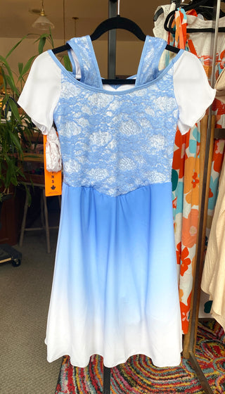 Jerry's Ready to Ship Light Blue #200B Dance Skating Dress