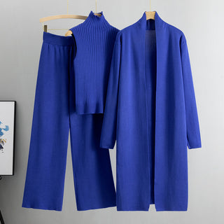 Ready to Ship 3 Piece Knit Set - Blue