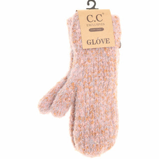 CC Beanie Ready to Ship Boucle Mittens - Peach