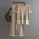 Ready to Ship 2 Piece Knit Set - Khaki