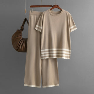 Ready to Ship 2 Piece Knit Set - Khaki