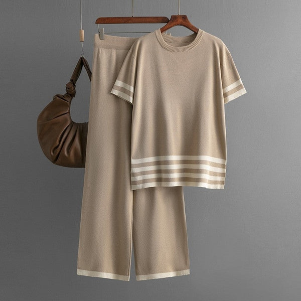 Ready to Ship 2 Piece Knit Set - Khaki