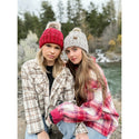 CC Beanie Ready Ship Lined Pom Hat - Black