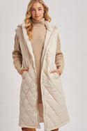 Ready to Ship Long Hooded Puffer Vest