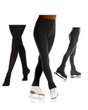 Mondor Closeout Footed Evolution Skating Tights - Black