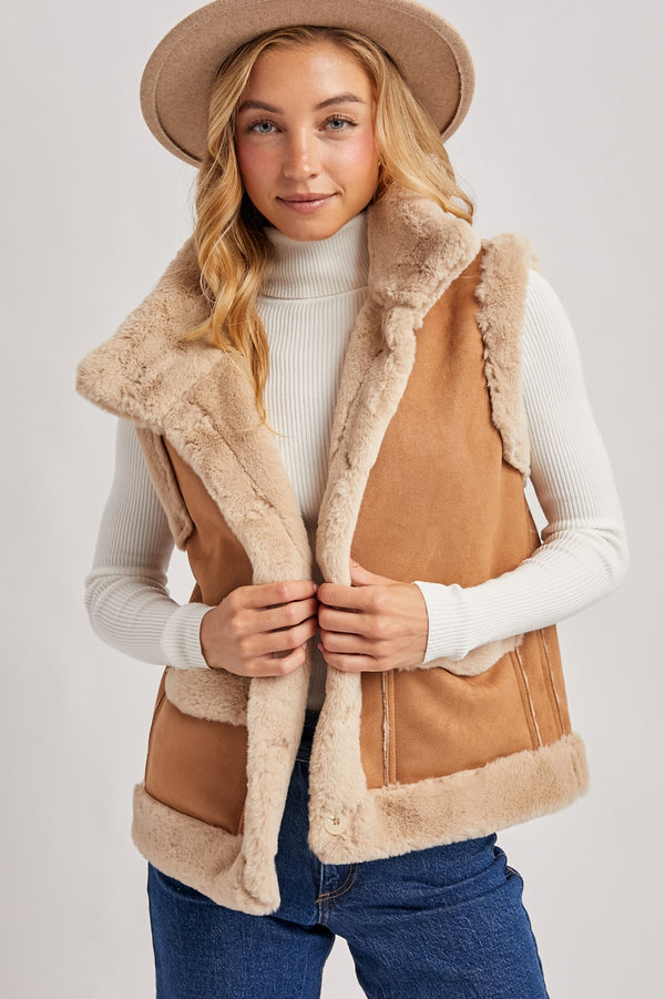 Ready to Ship Faux Shearling Vest